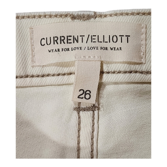 Current/Elliott Anthropologie The Soulmate High Rise Straight Leg Jeans 26 NEW - Picture 9 of 11